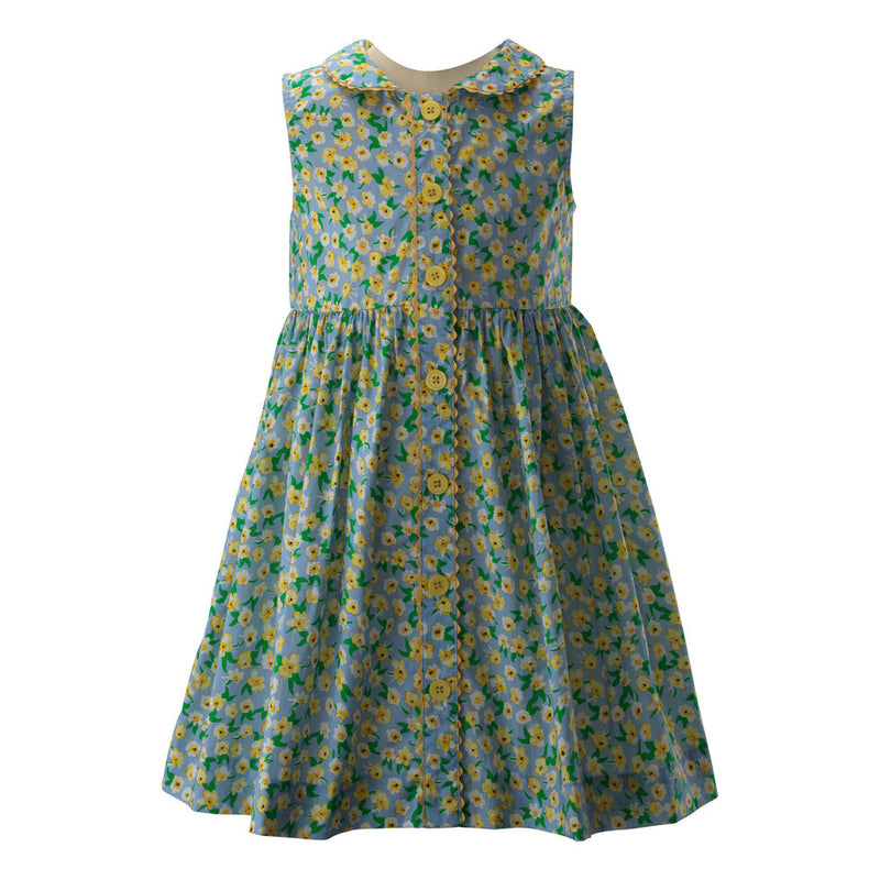 Wild Daisy Sleeveless Button-Front Dress