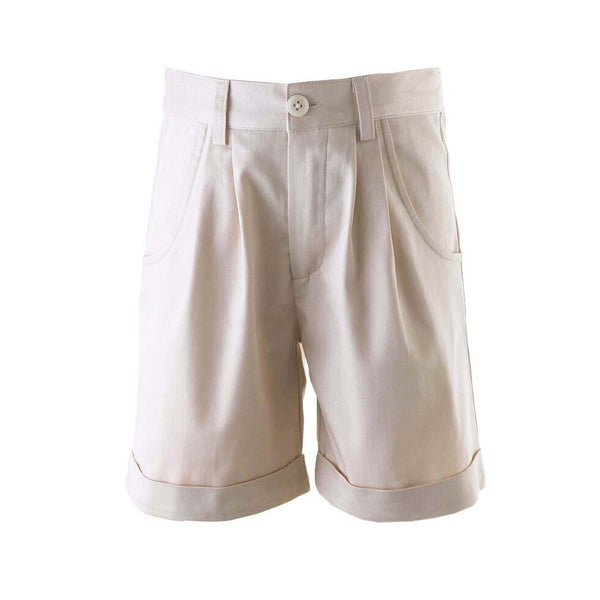 Tan Tailored Shorts
