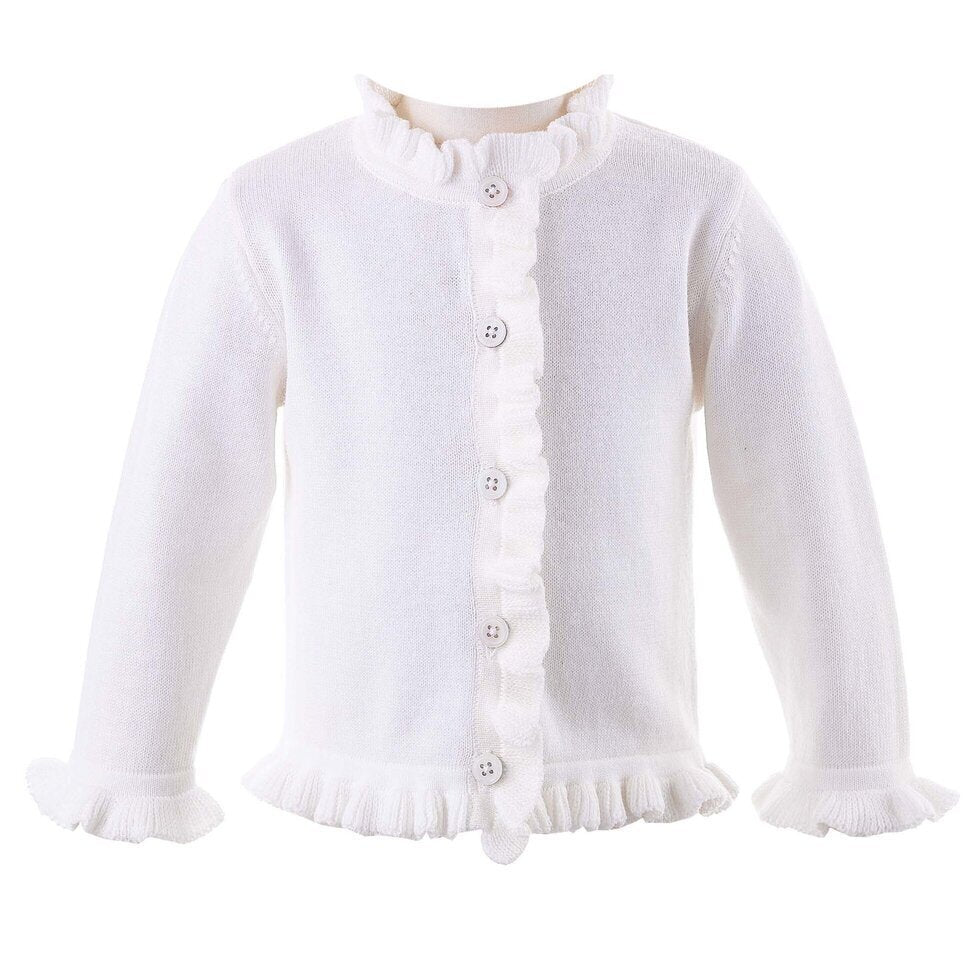 Baby Ivory Frill Cardigan Rachel Riley US