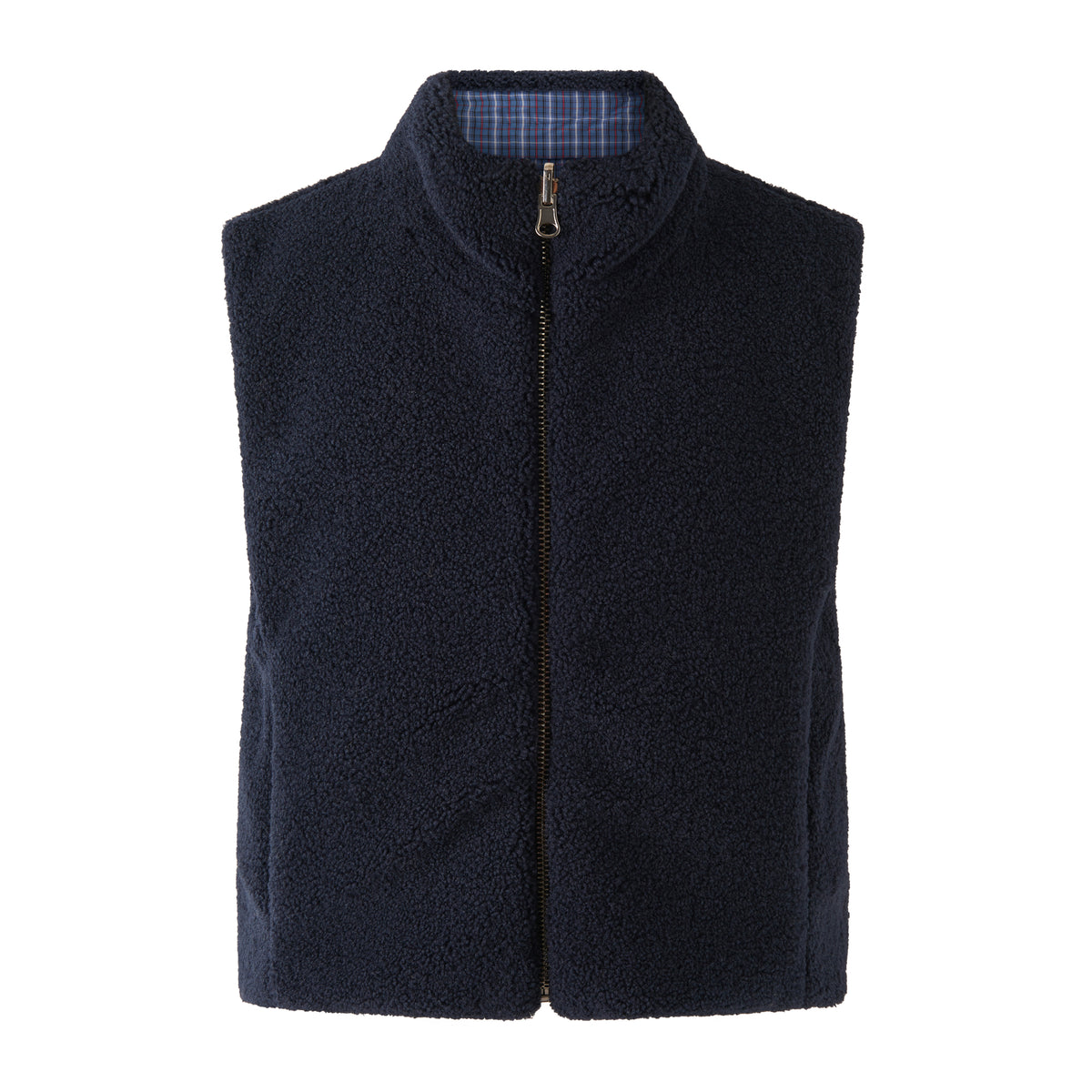 Navy Shearling Vest Rachel Riley US