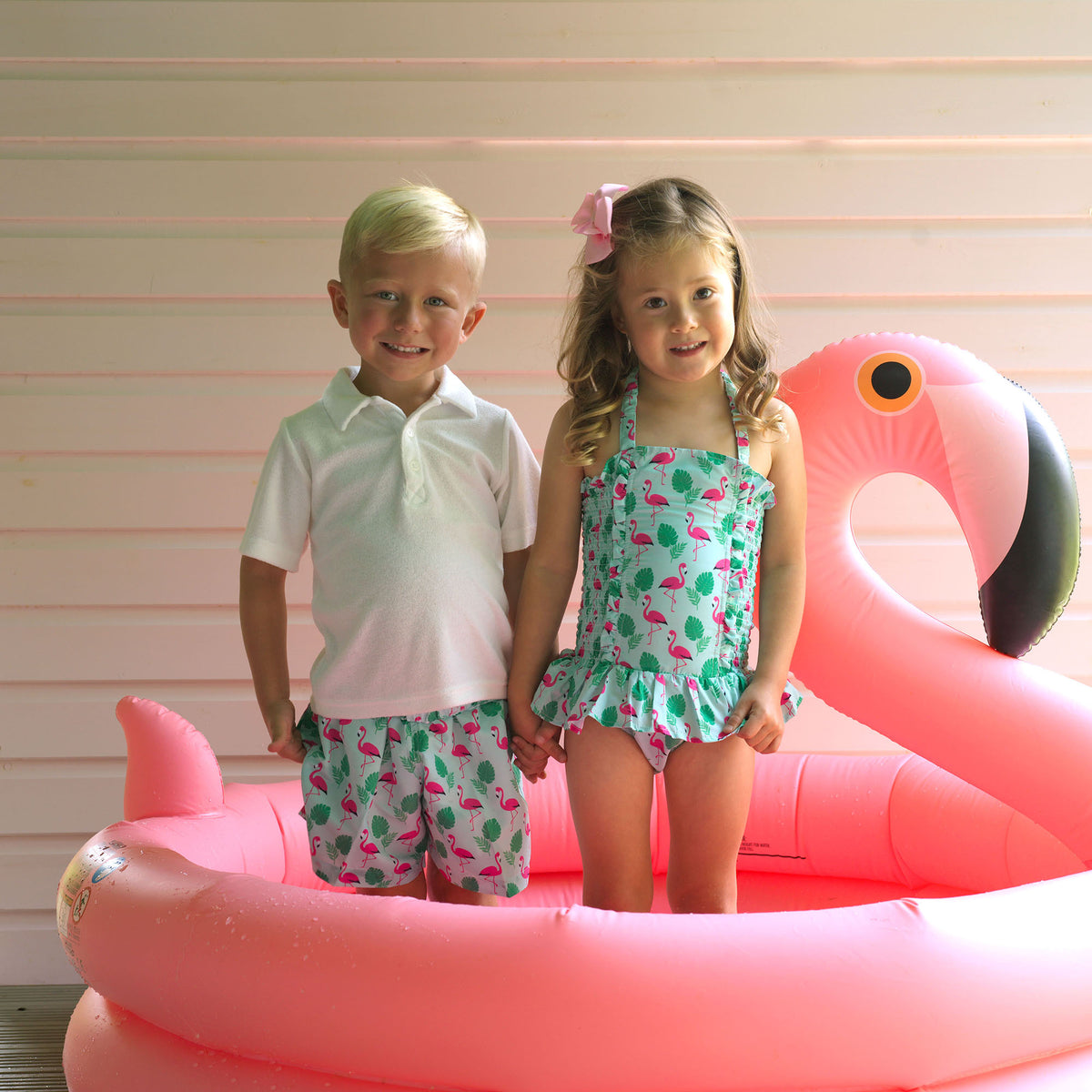 Flamingo Swim Trunks Rachel Riley US