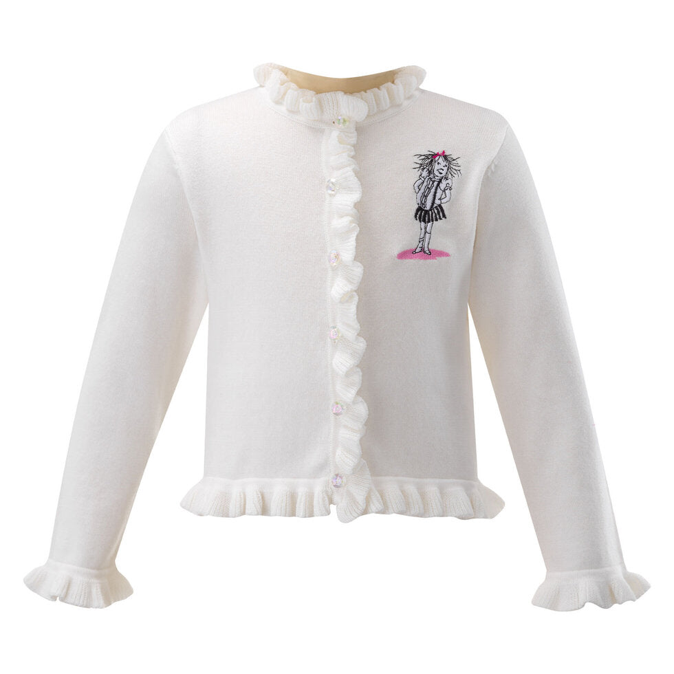 Eloise Ivory Embroidered Cardigan Rachel Riley US