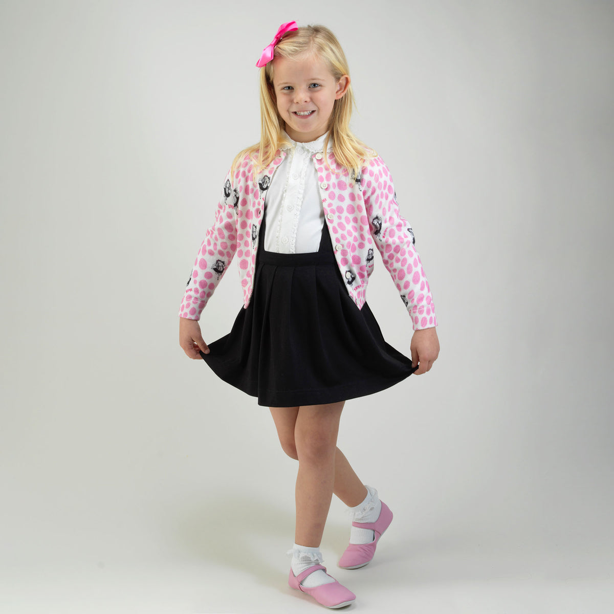 Eloise Polka Dot Printed Cardigan Rachel Riley US