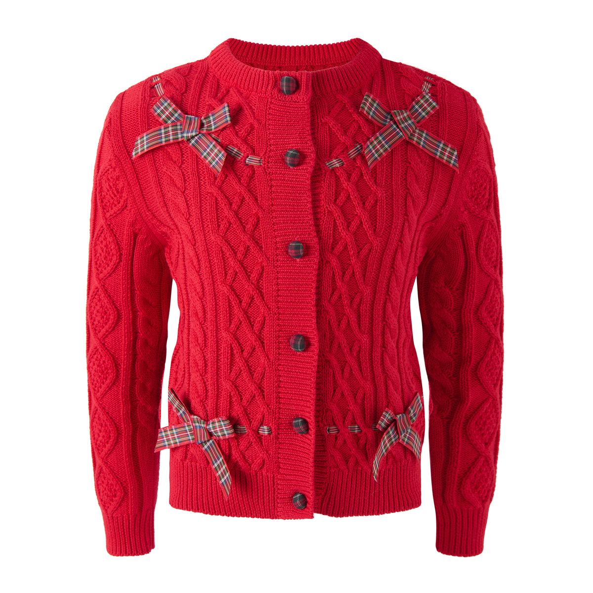Tartan Bow Cardigan Rachel Riley US