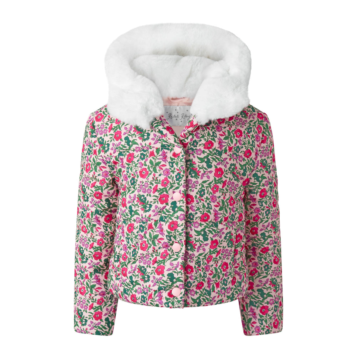 Floral Hooded Puffer Jacket Rachel Riley US