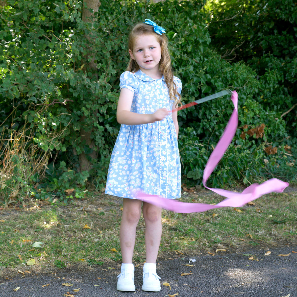 Blue Daisy Button-Front Dress Rachel Riley US
