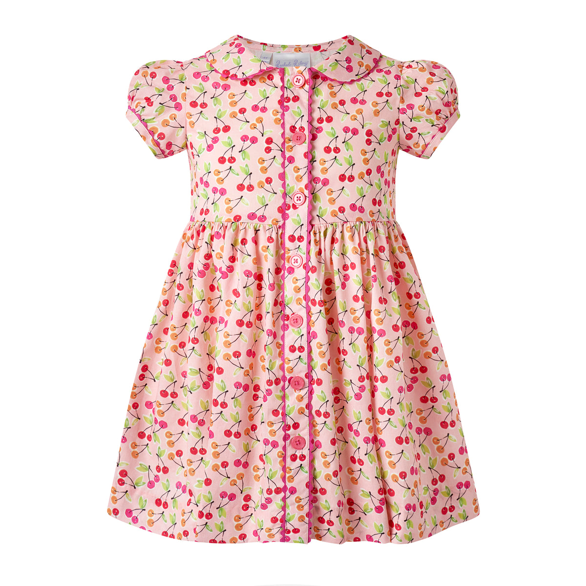 Cherry Button-front Dress Rachel Riley US
