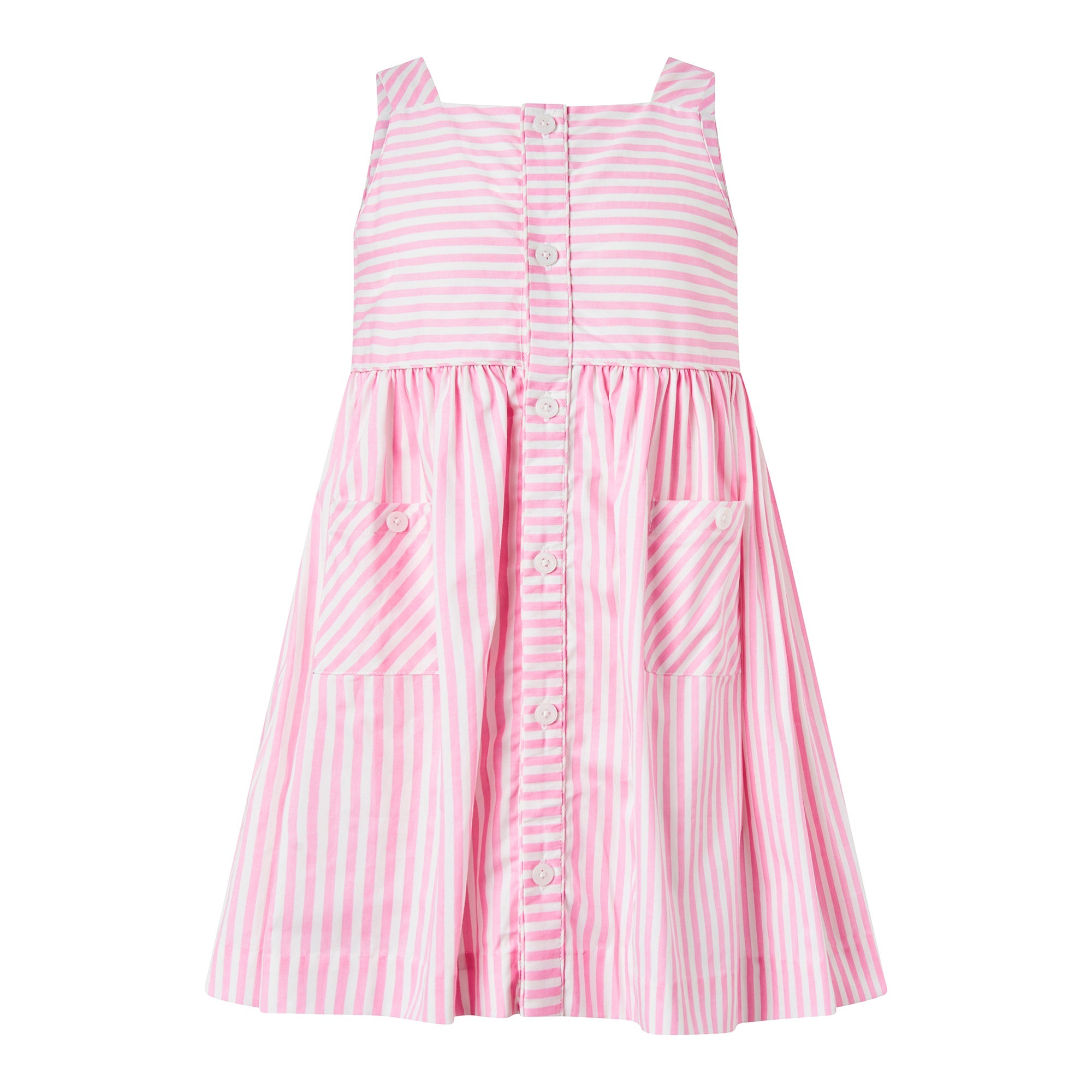 Rachel Riley Pink Floral Button Front Dress