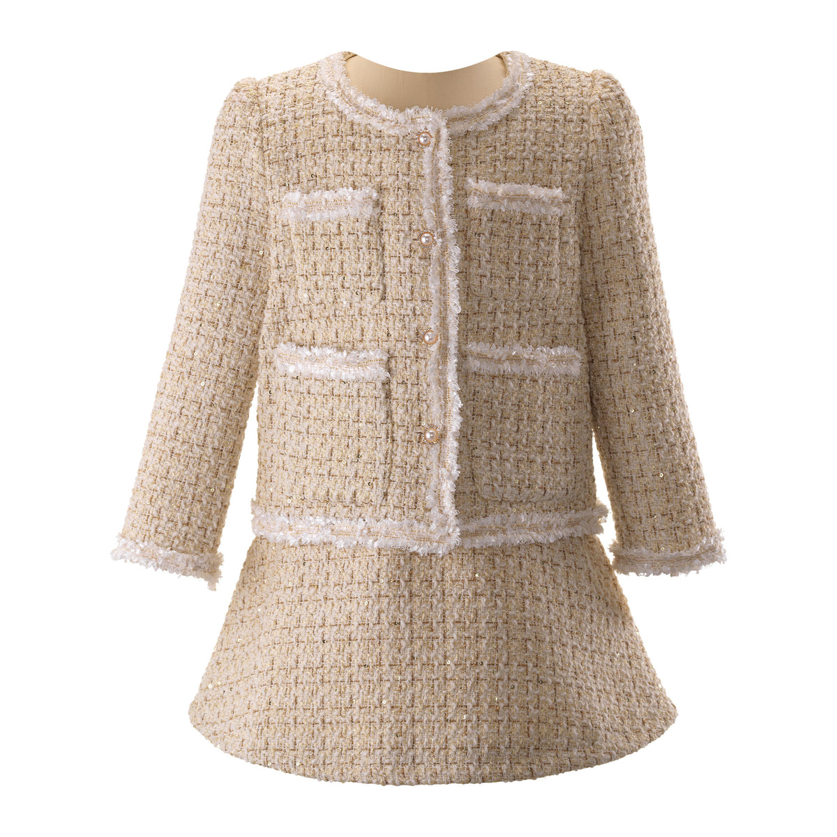 Tweed Jacket and Skirt Set Rachel Riley US
