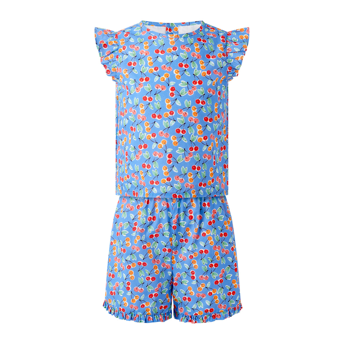 Cherry Ruffle Two Piece Set Rachel Riley US