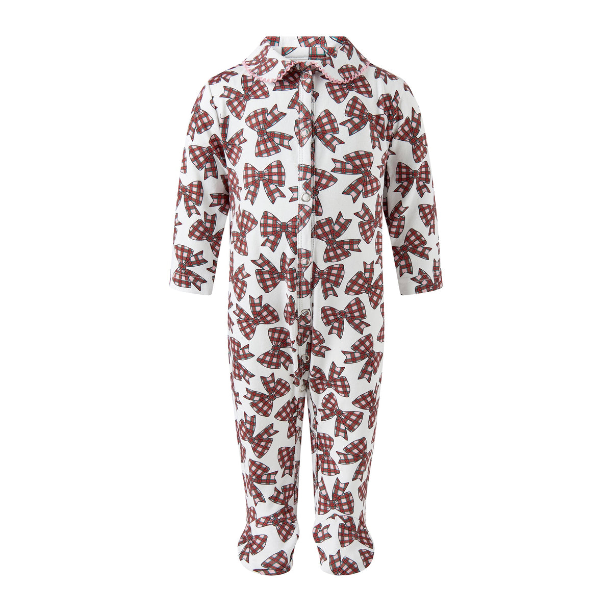 Tartan Bows Babygro Rachel Riley US