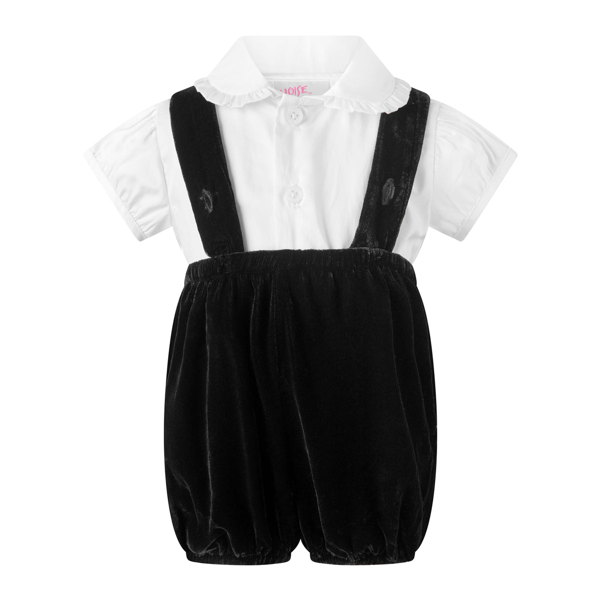 Eloise Infant Silk Velvet Romper Set Rachel Riley US