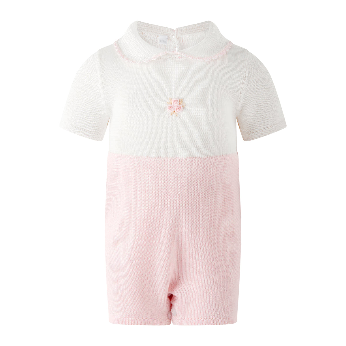Pima Rose Embroidered Babysuit Rachel Riley US