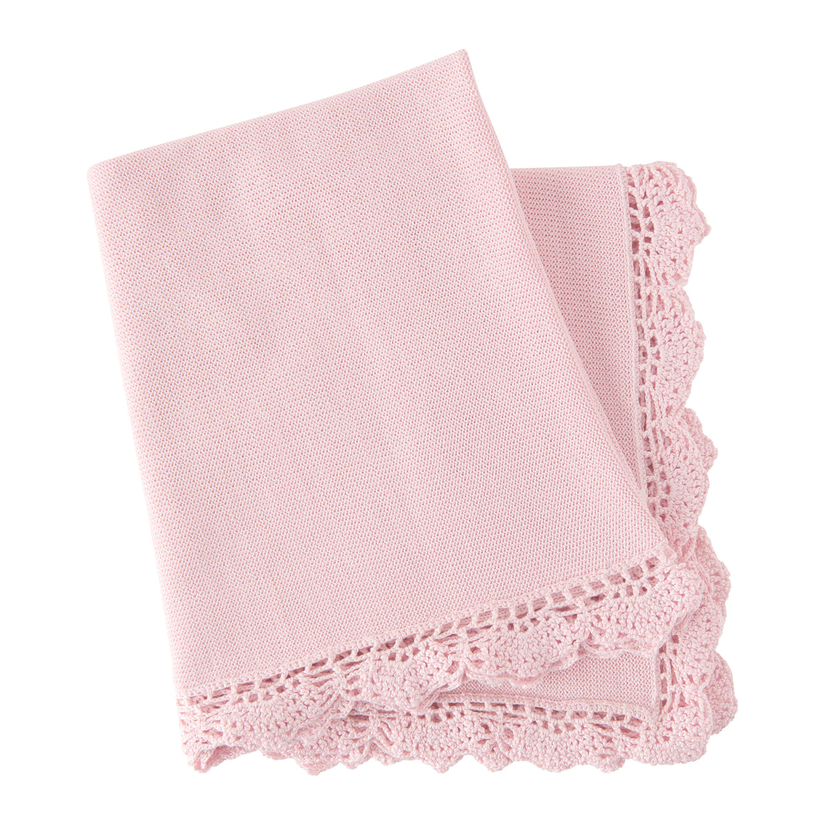Pima Pink Crochet Blanket Rachel Riley US
