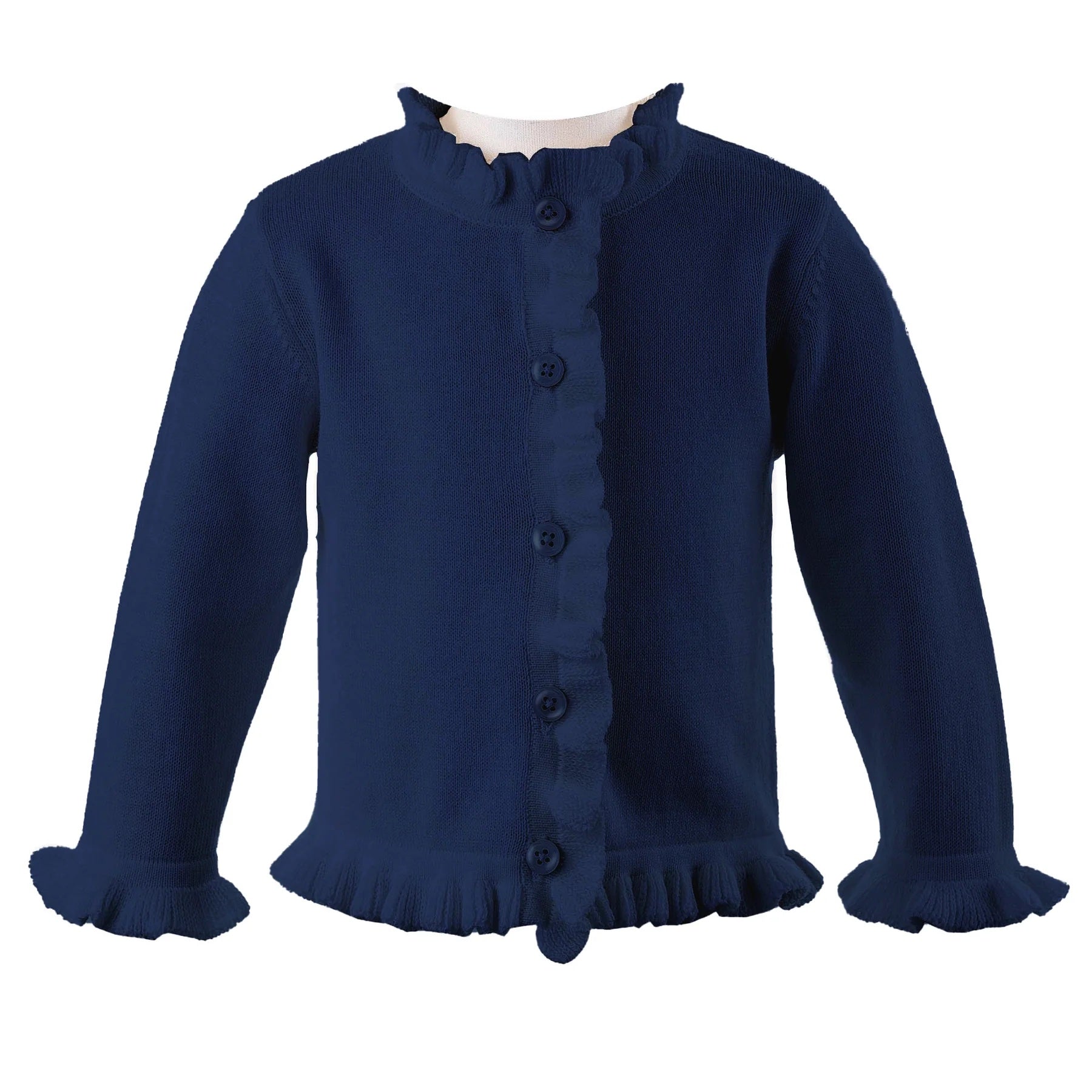 Baby Navy Frill Cardigan