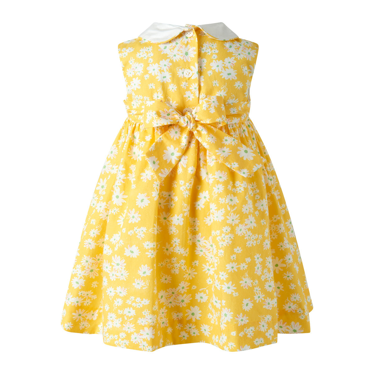 Yellow Daisy Peter Pan Collar Dress and Bloomers