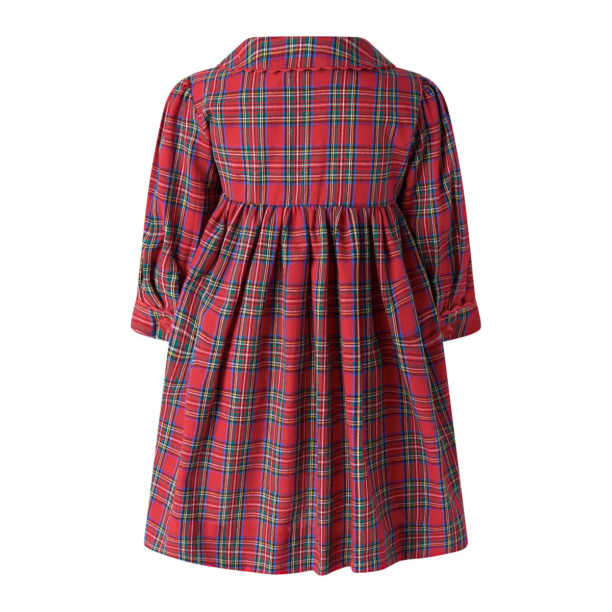 Red Tartan Button-front Dress & Bloomers Rachel Riley US