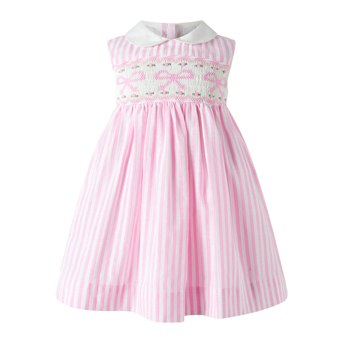 Bow Smocked Striped Dress and Bloomers Rachel Riley US