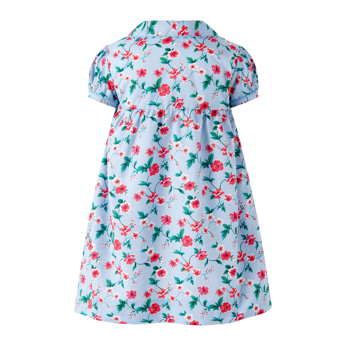 Blue Smocked Button-Front Dress and Bloomers Rachel Riley US