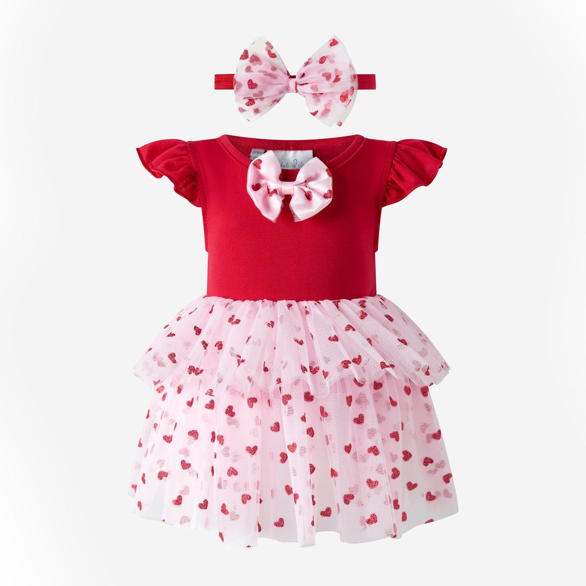 Heart Tulle Tutu Dress & Headband Rachel Riley US