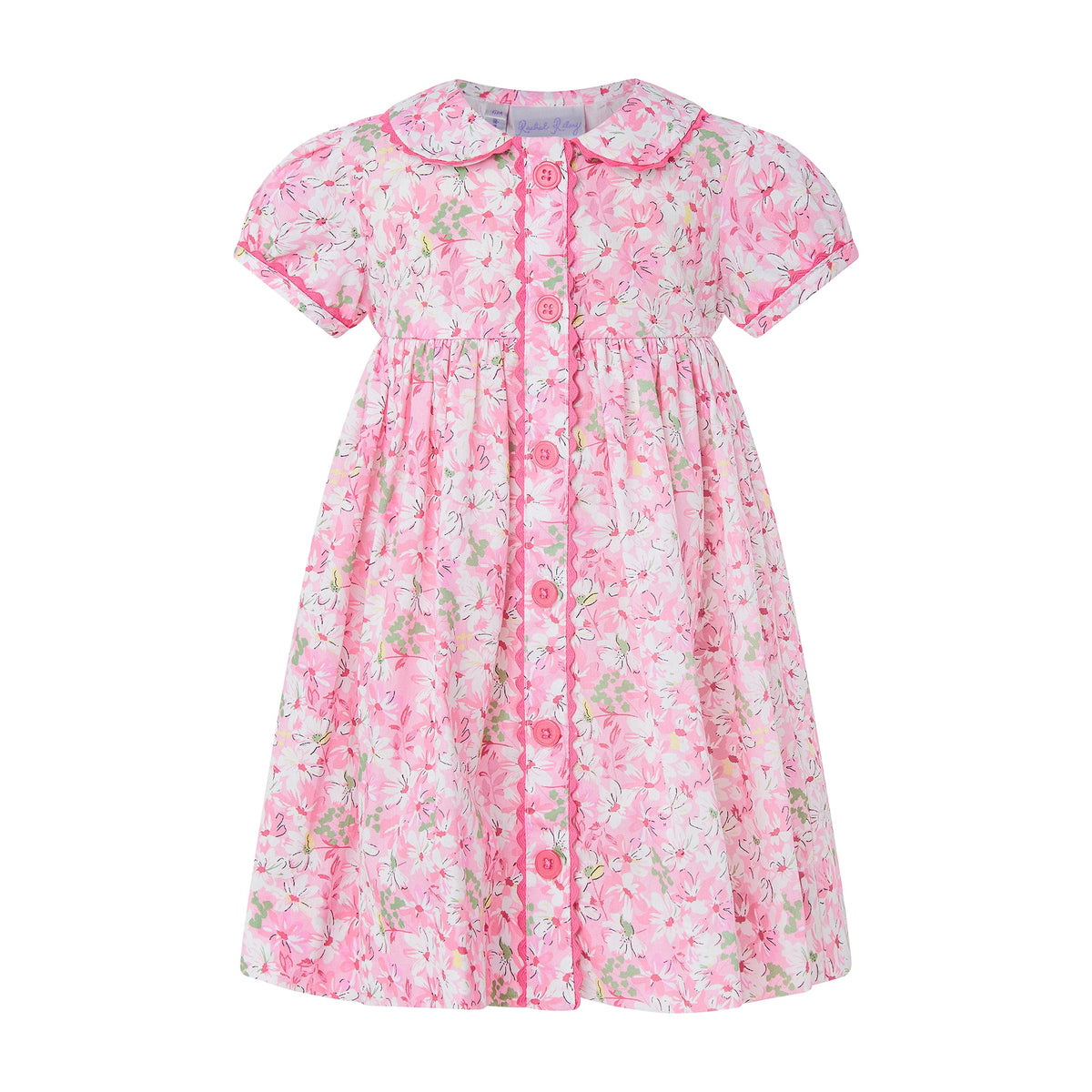 Pink Daisy Button-front Dress & Bloomers Rachel Riley US