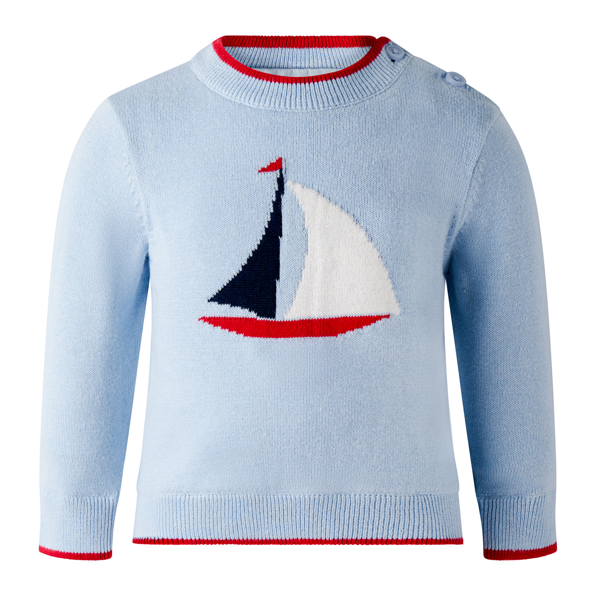 Sailboat Intarsia Sweater Set