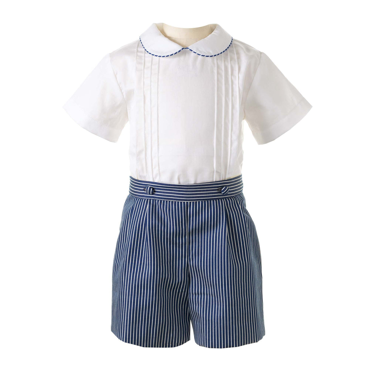Stripe Romper Short Set