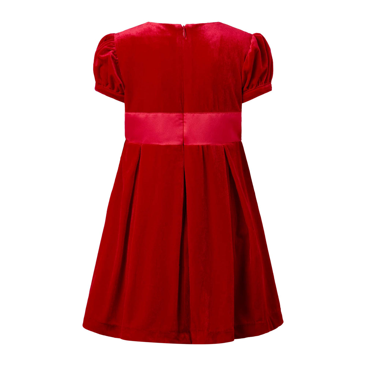 Crushed Velvet Bow Dress Rachel Riley US