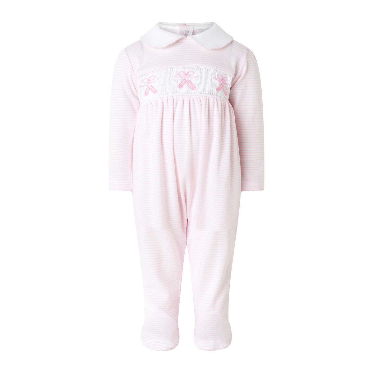 Pima Ballet Smocked Footie