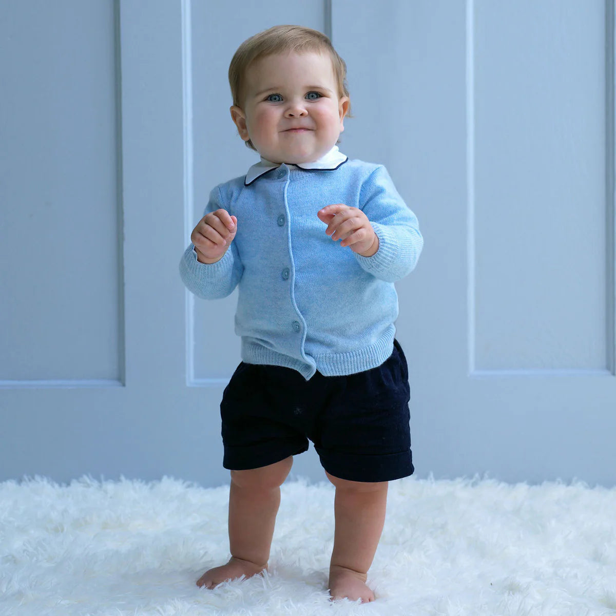 Baby Blue Cashmere Cardigan