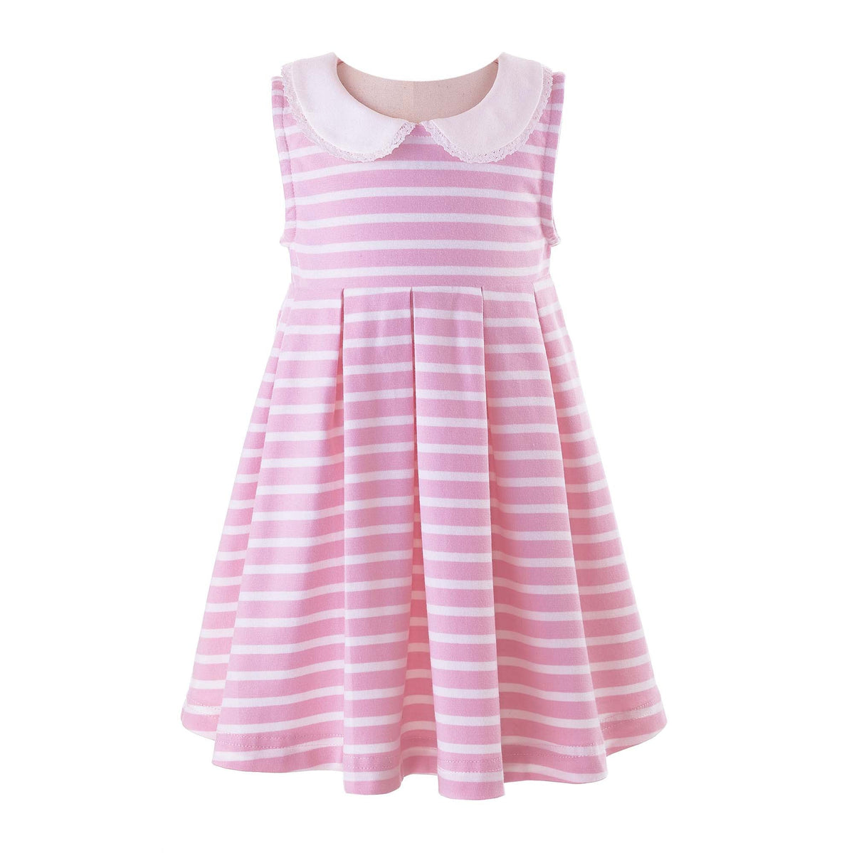 Baby Girl Pink Breton Stripe Jersey Dress Rachel Riley US
