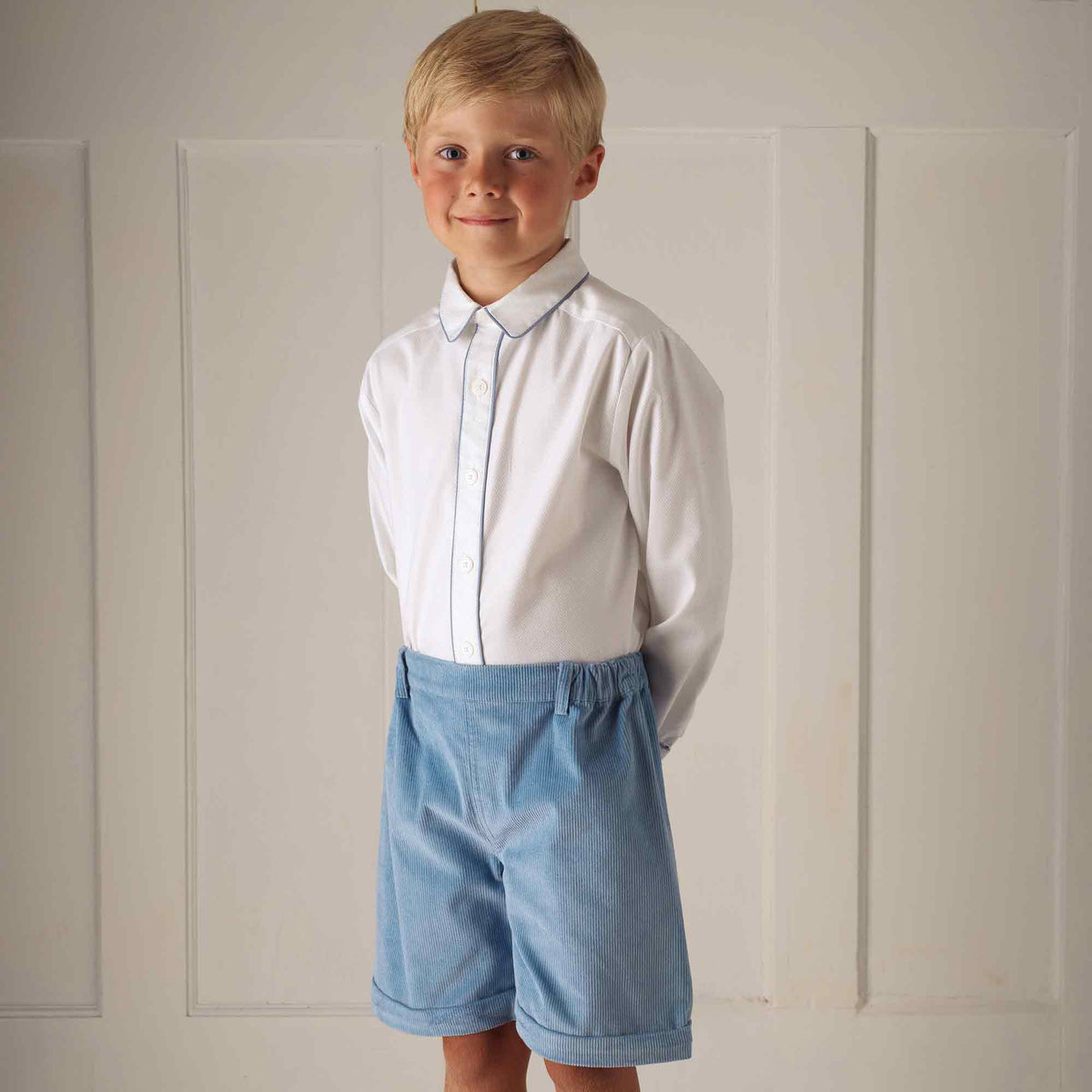 Blue Cord Shorts Rachel Riley US