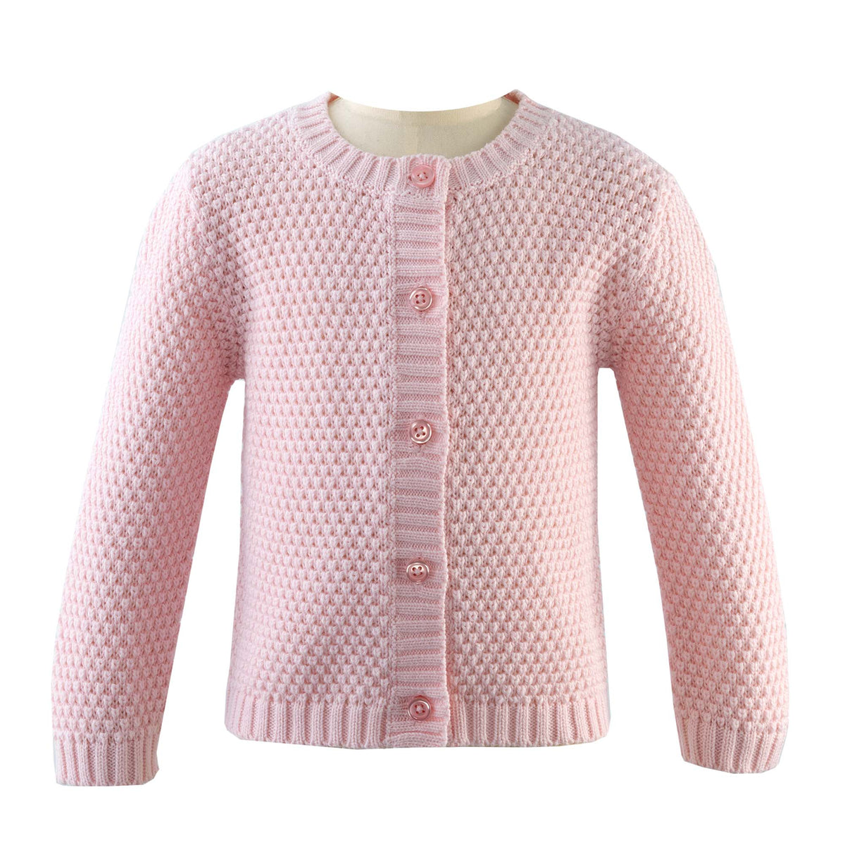 Round Neck Moss Stitch Cardigan Rachel Riley US