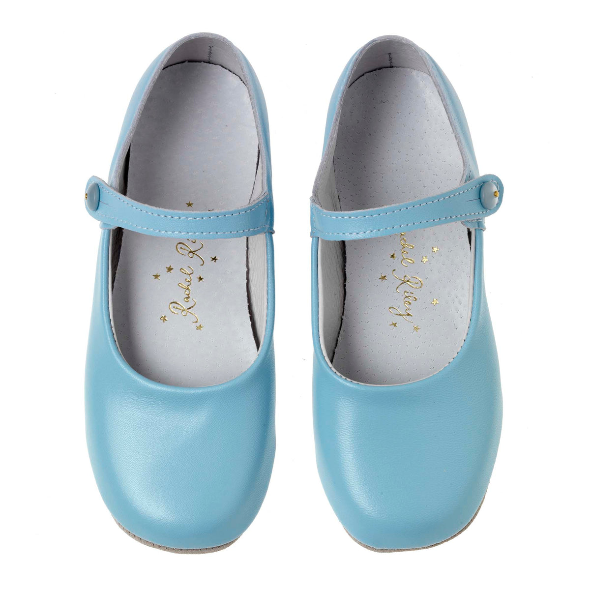 Button Strap Slipper, Pale Blue Rachel Riley US