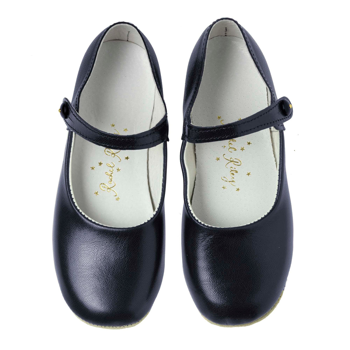 Button Strap Slipper, Navy Rachel Riley US
