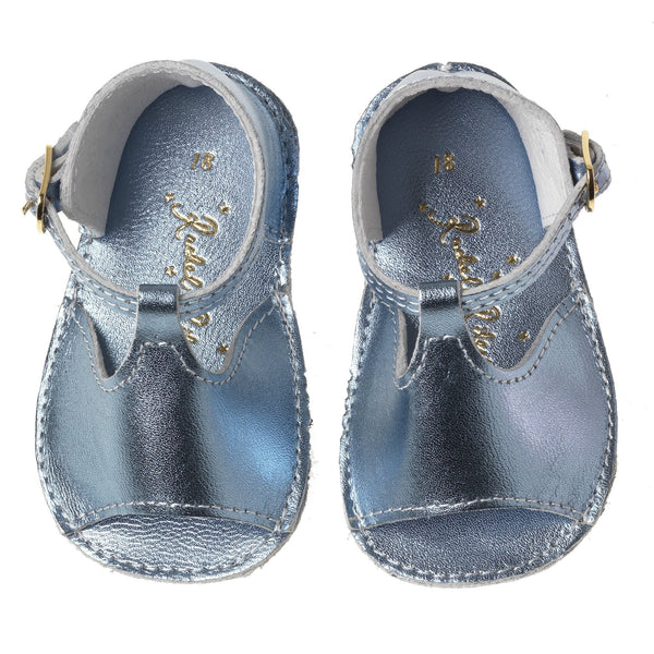 Sandals, Blue Metallic Rachel Riley