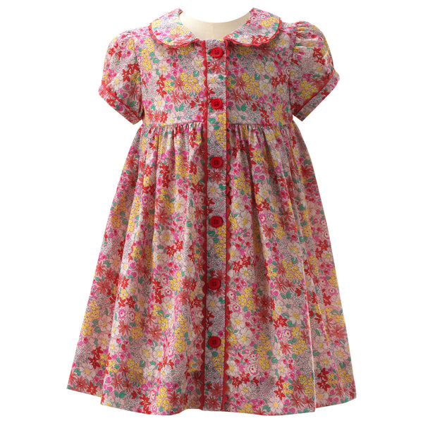 Ditsy Garden Button-Front Dress & Bloomers Rachel Riley