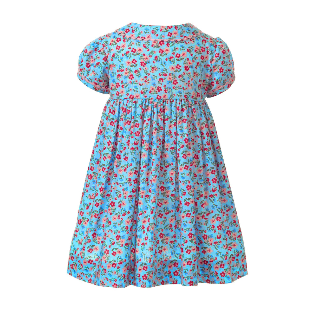 Blue Floral Button Front Dress & Bloomer Rachel Riley US