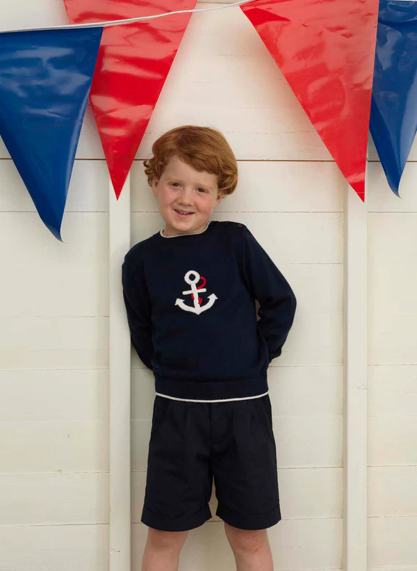 Navy Tailored Shorts Rachel Riley US