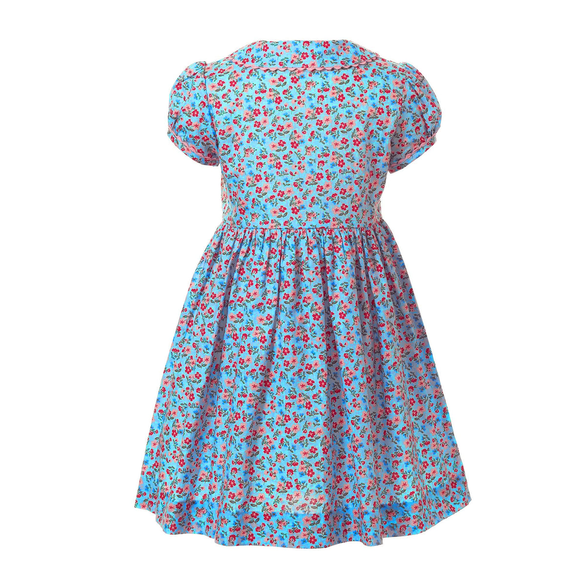 Blue Floral Button Front Dress Rachel Riley US