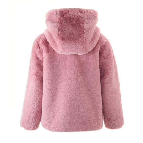 Pink Faux Fur Short Coat Rachel Riley