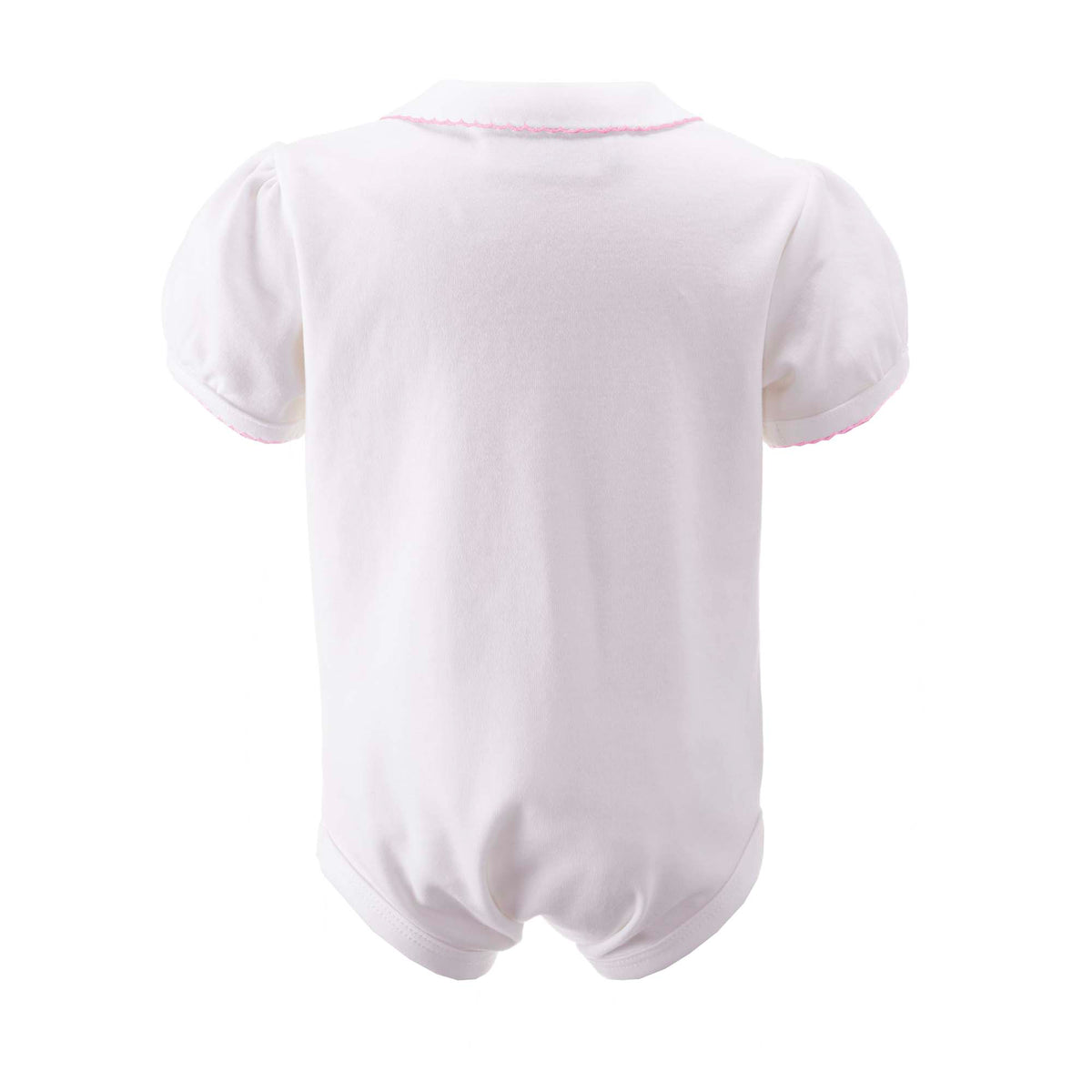Pink Picot Trim Bodysuit Rachel Riley US