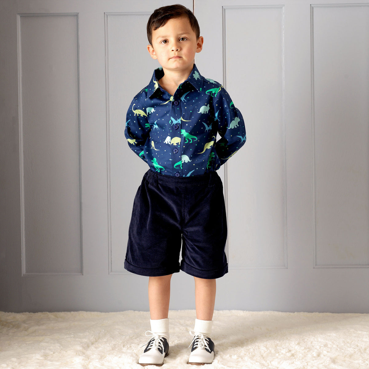 Navy Cord Shorts Rachel Riley US