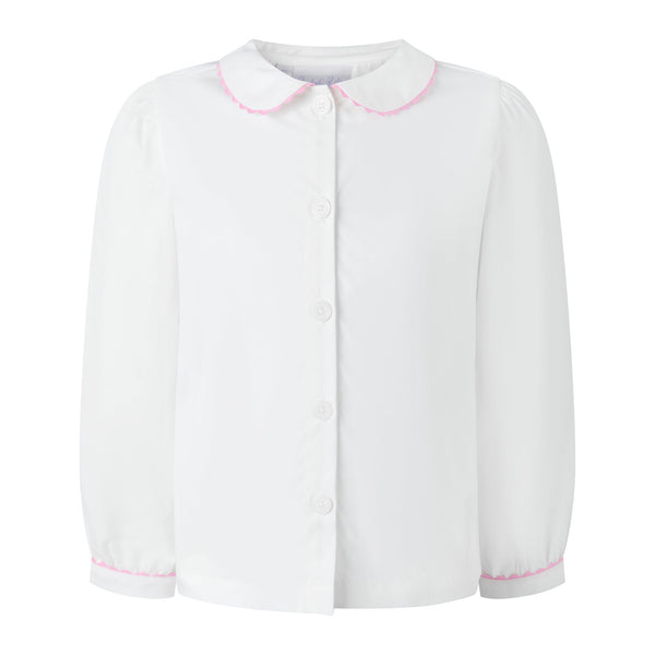 Pink Trim Ric Rac Blouse