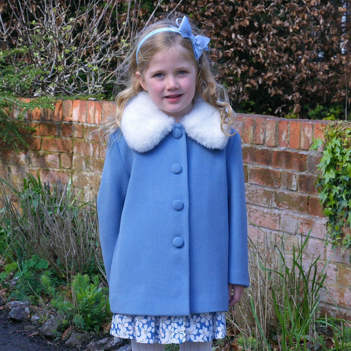 Faux Fur Collar Coat Rachel Riley