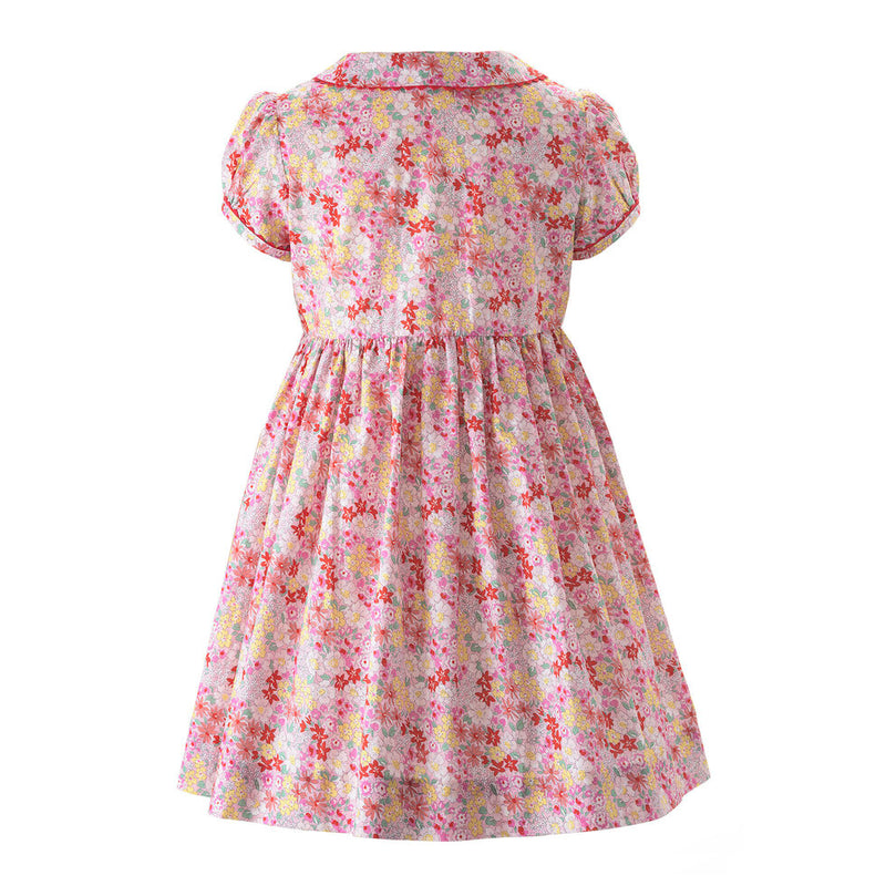Ditsy Garden Button-Front Dress Rachel Riley