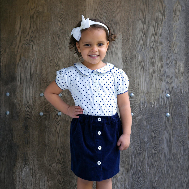 Button-Front Skirt Rachel Riley