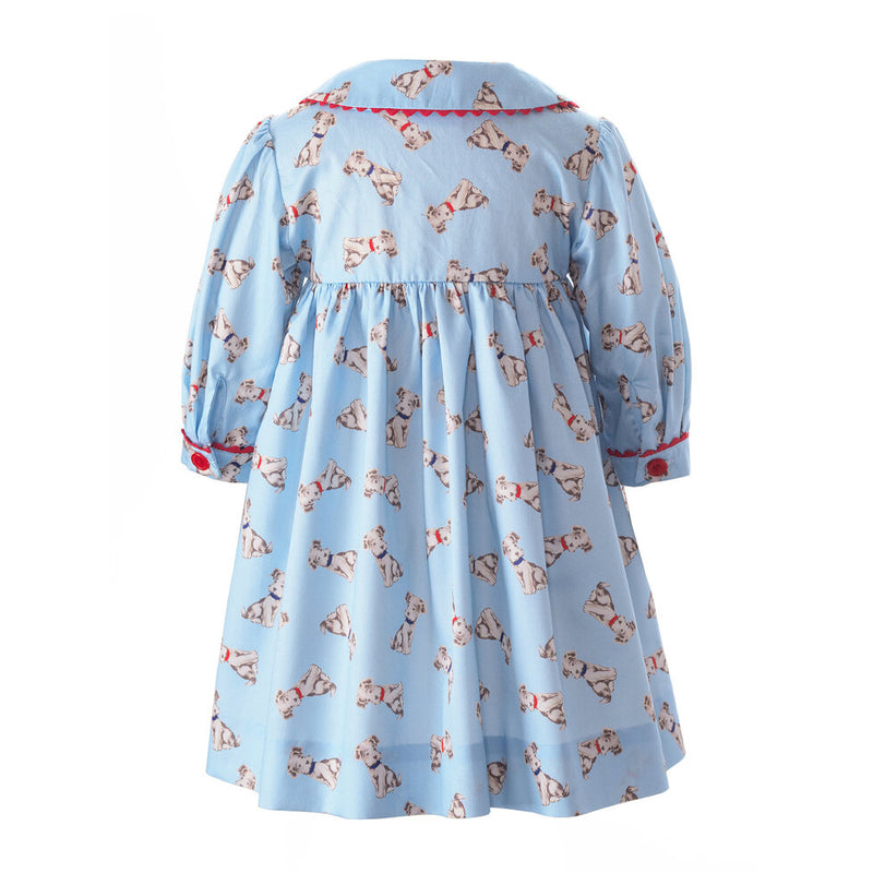 Puppy Button Front Dress & Bloomers Rachel Riley