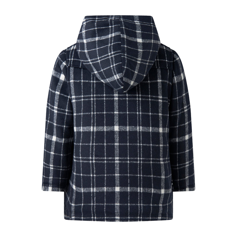 Navy Check Duffle Coat Rachel Riley US