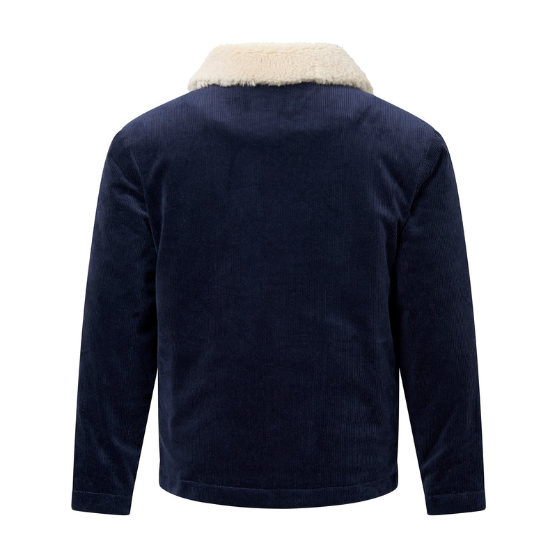 Navy Corduroy & Shearling Jacket Rachel Riley US